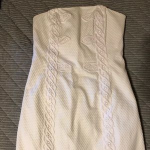 NWT: White Strapless Lilly Pulitzer Tansy - Sz2
